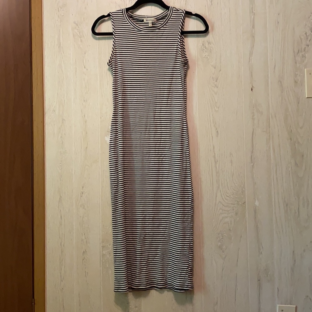 Striped Bodycon Midi